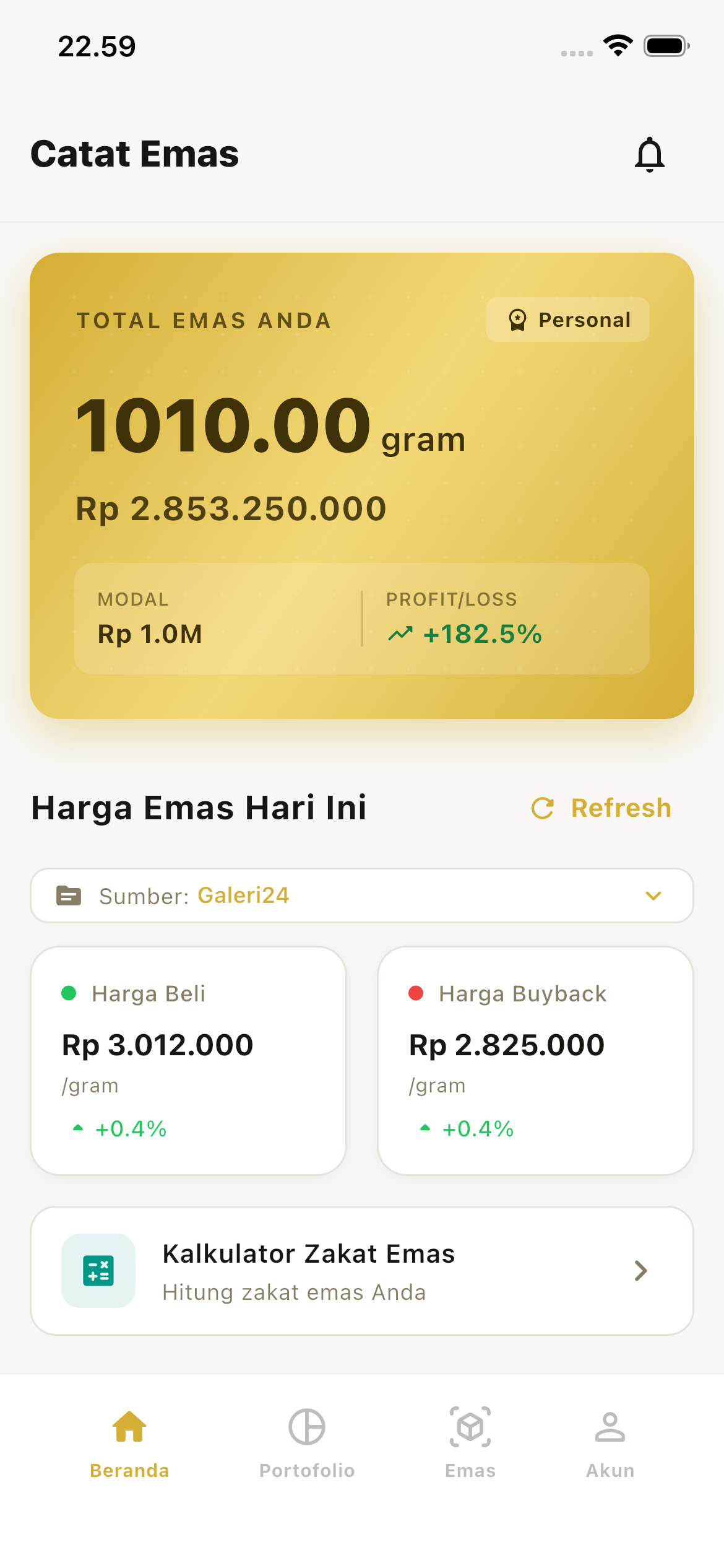Catat Emas — 1